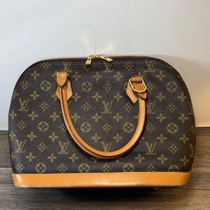 LV Monogram Satchel in Brown and Tan